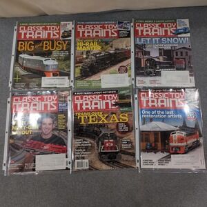 Classic Toy Trains Magazine 2022 Lot of 6 Issues O & S‎ Gauge Model Railroading